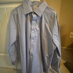 Brooks Brothers Light Blue Plaid Shirt